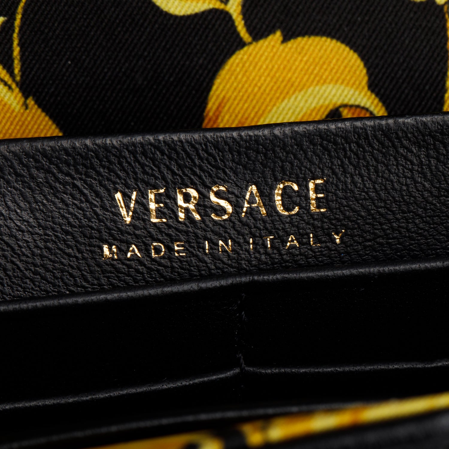 Versace Black Quilted Leather Virtus Shoulder Bag w/ Box