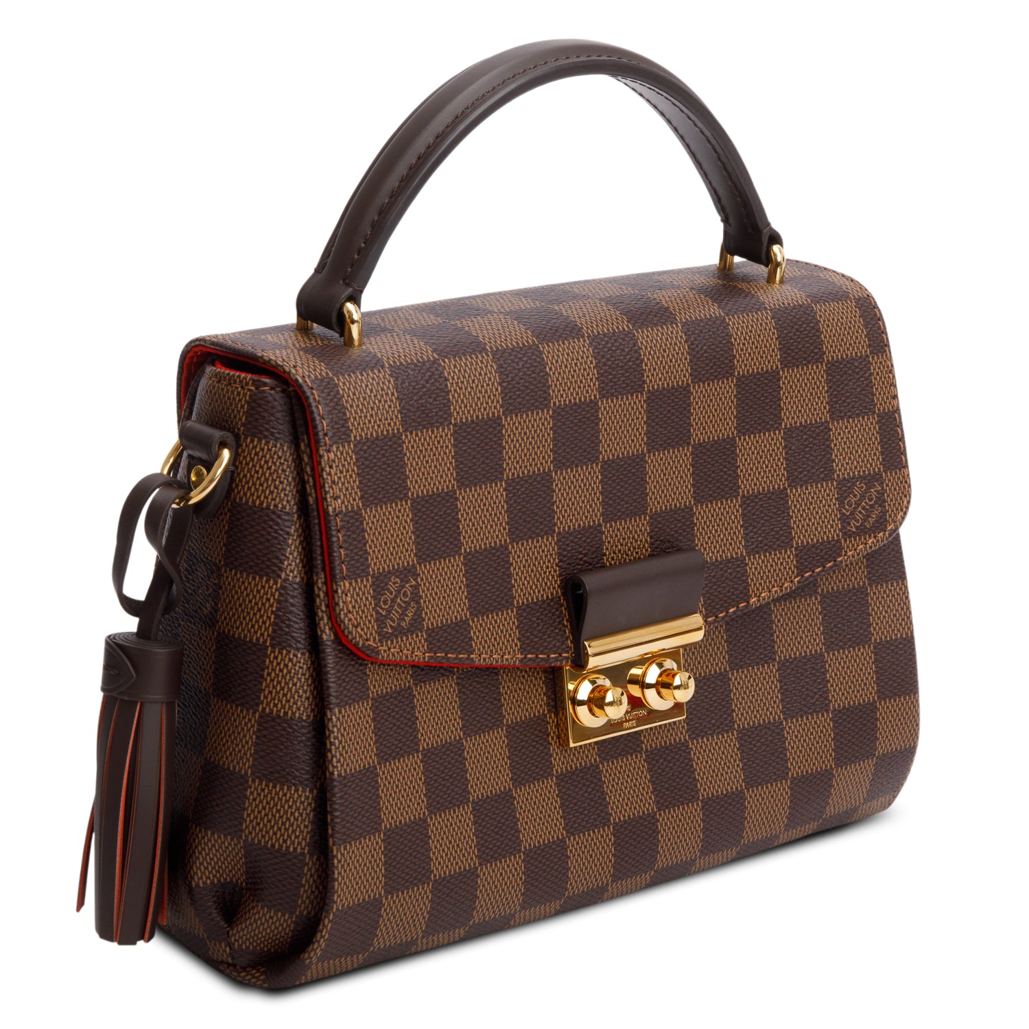 Louis Vuitton 2021 Damier Ebene Croisette w/ Box, Strap & Receipt