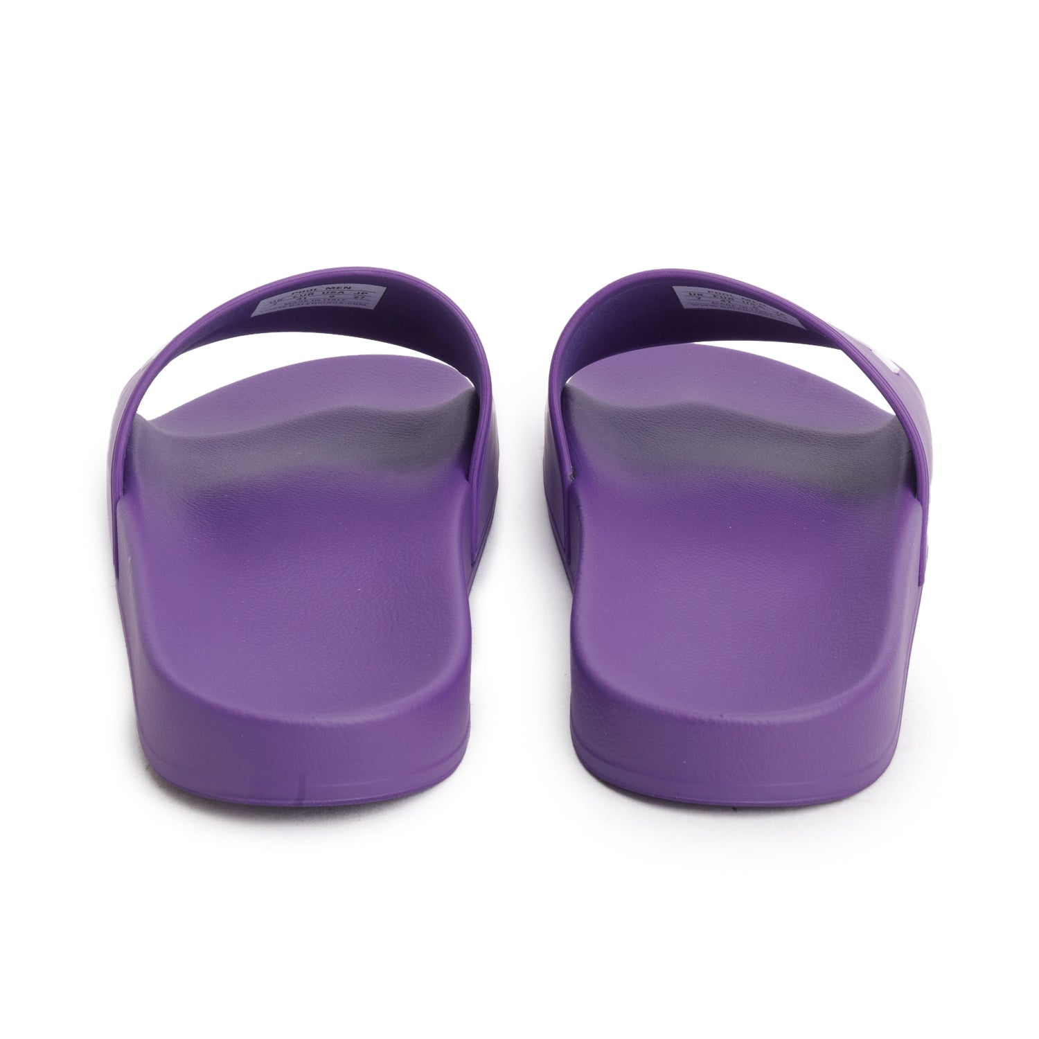 Balenciaga Purple Rubber Printed Logo Pool Slide Sandals, Size 41 w/ Box