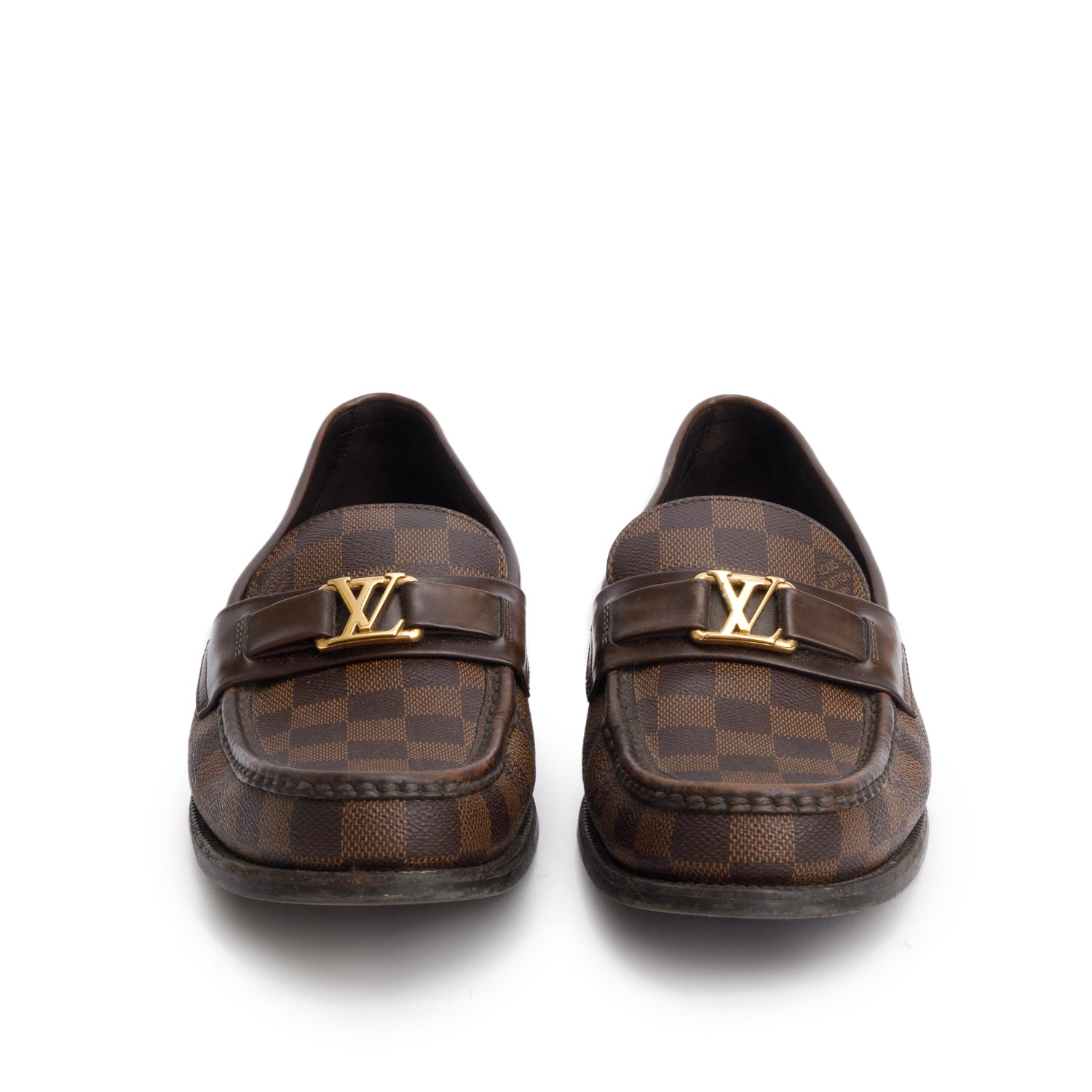 Louis Vuitton Damier Ebene Major Loafer, Men's Size 8