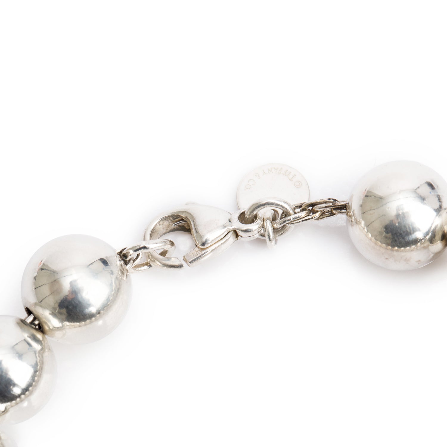 Tiffany & Co. Sterling Silver 10 MM HardWear Ball Bracelet
