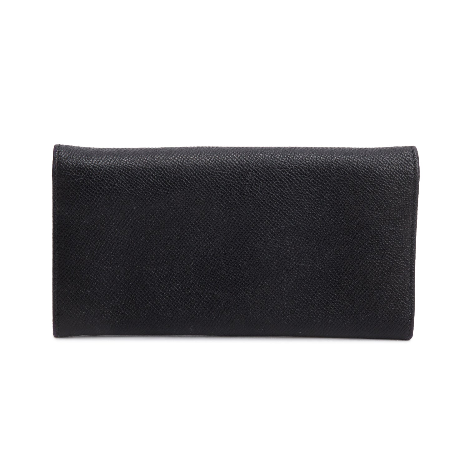 Bvlgari Black Calfskin Leather Large Wallet