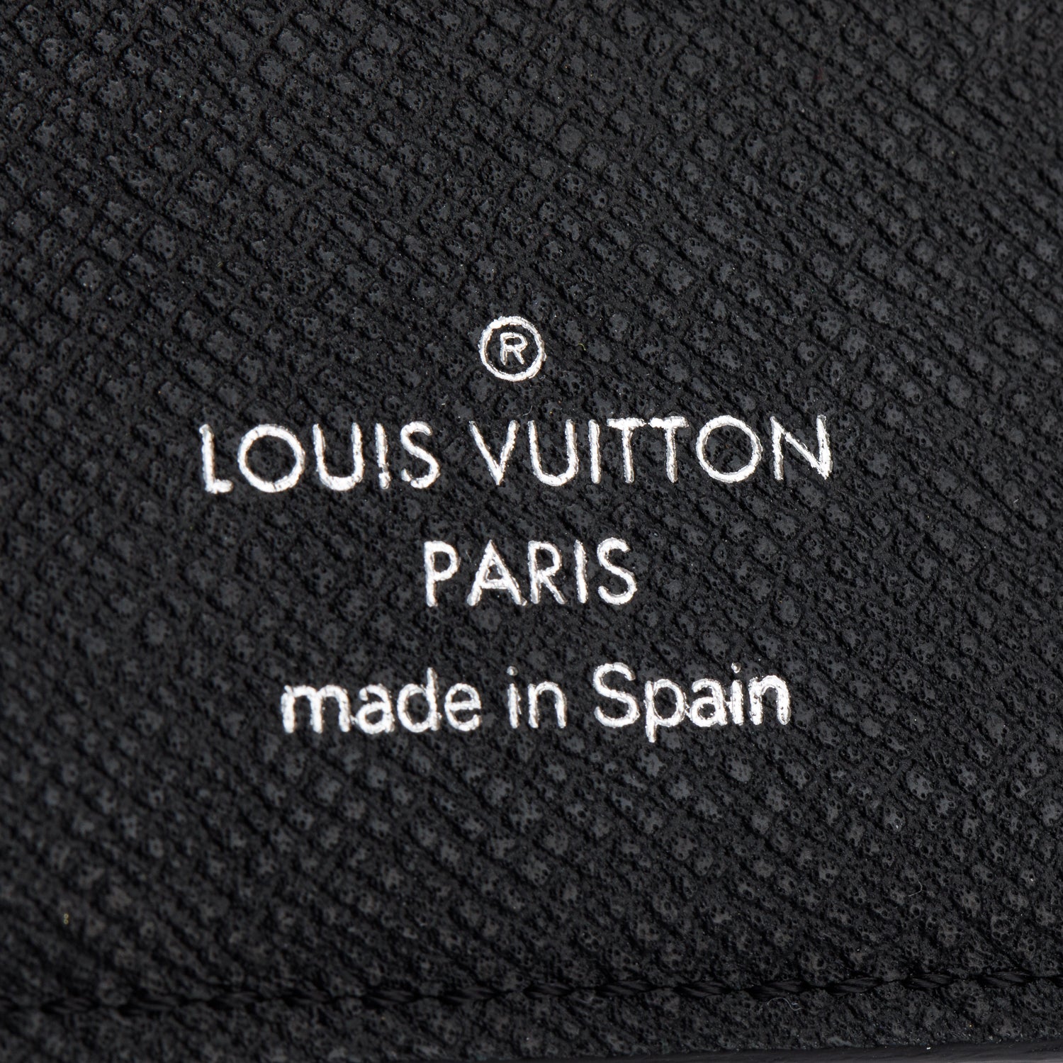 Louis Vuitton Black Taiga Leather Passport Cover