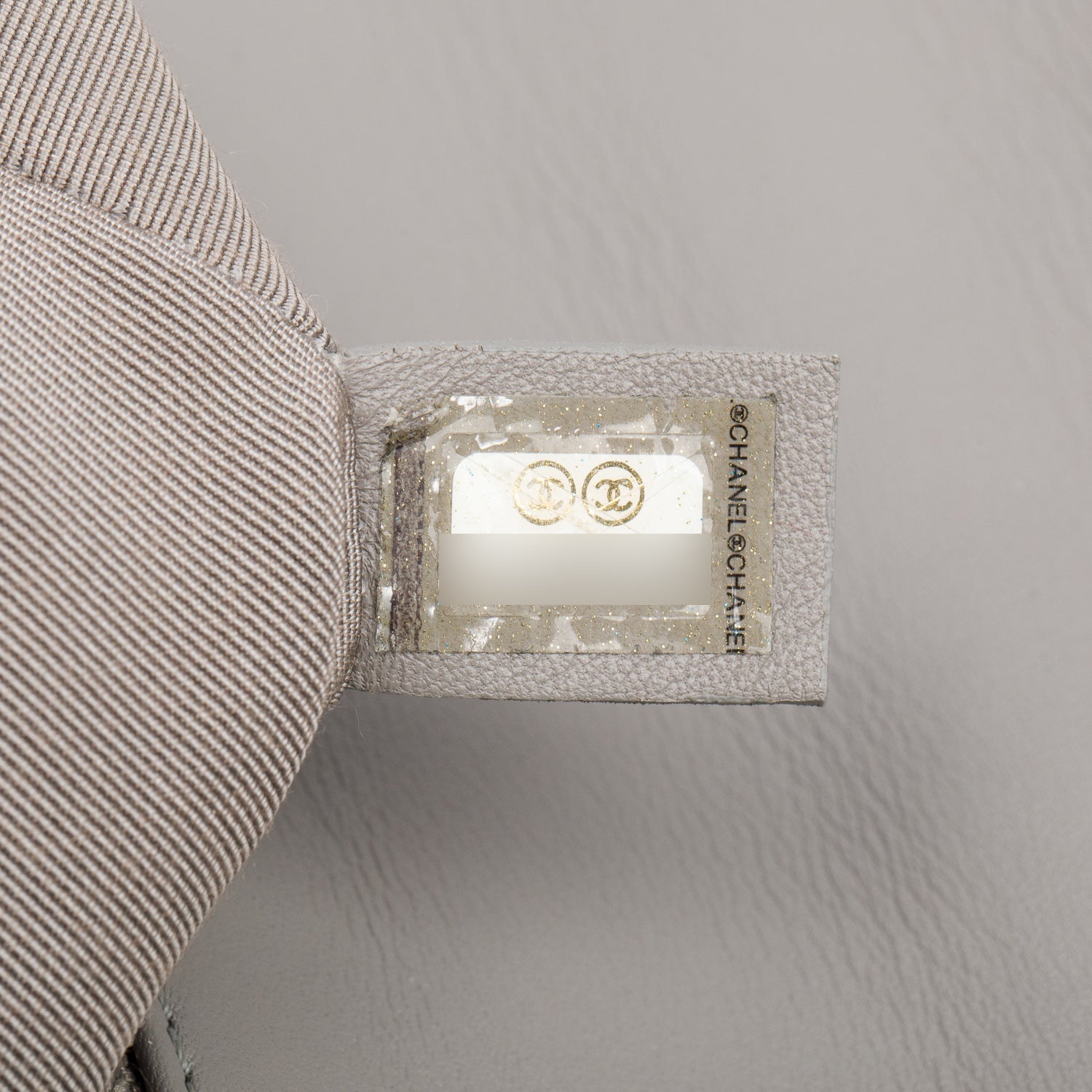 Chanel Grey Ombre Quilted Lambskin Leather Large Boy Bag w/ Authenticity Card