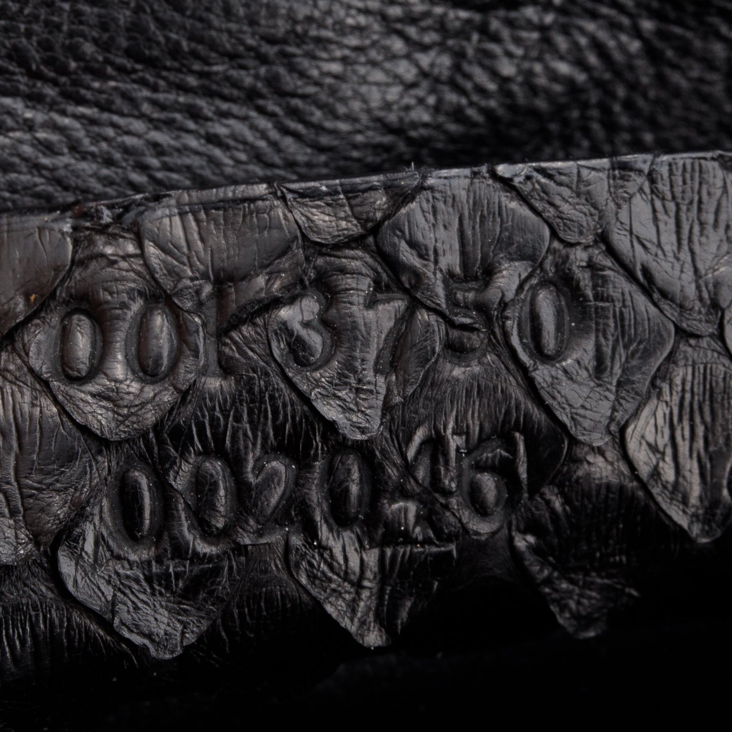 Gucci Vintage Black Python Ring Bucket Bag