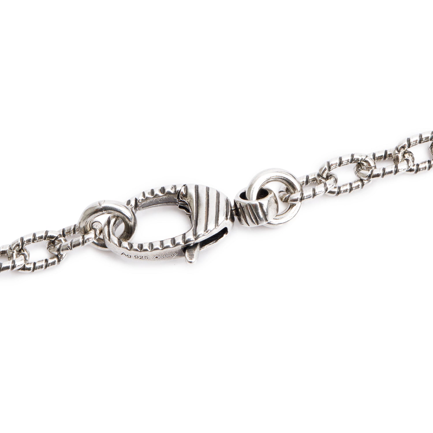 Gucci Sterling Silver Interlocking G Pendant Necklace