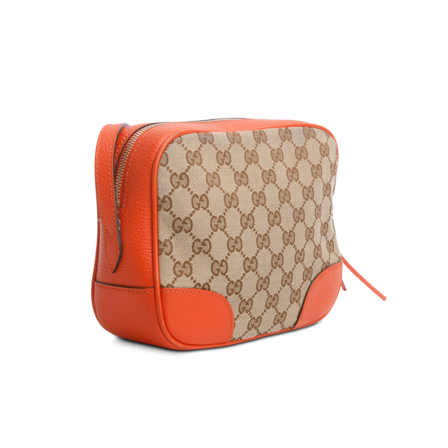 Gucci Orange Monogram Mini Bree Camera Bag