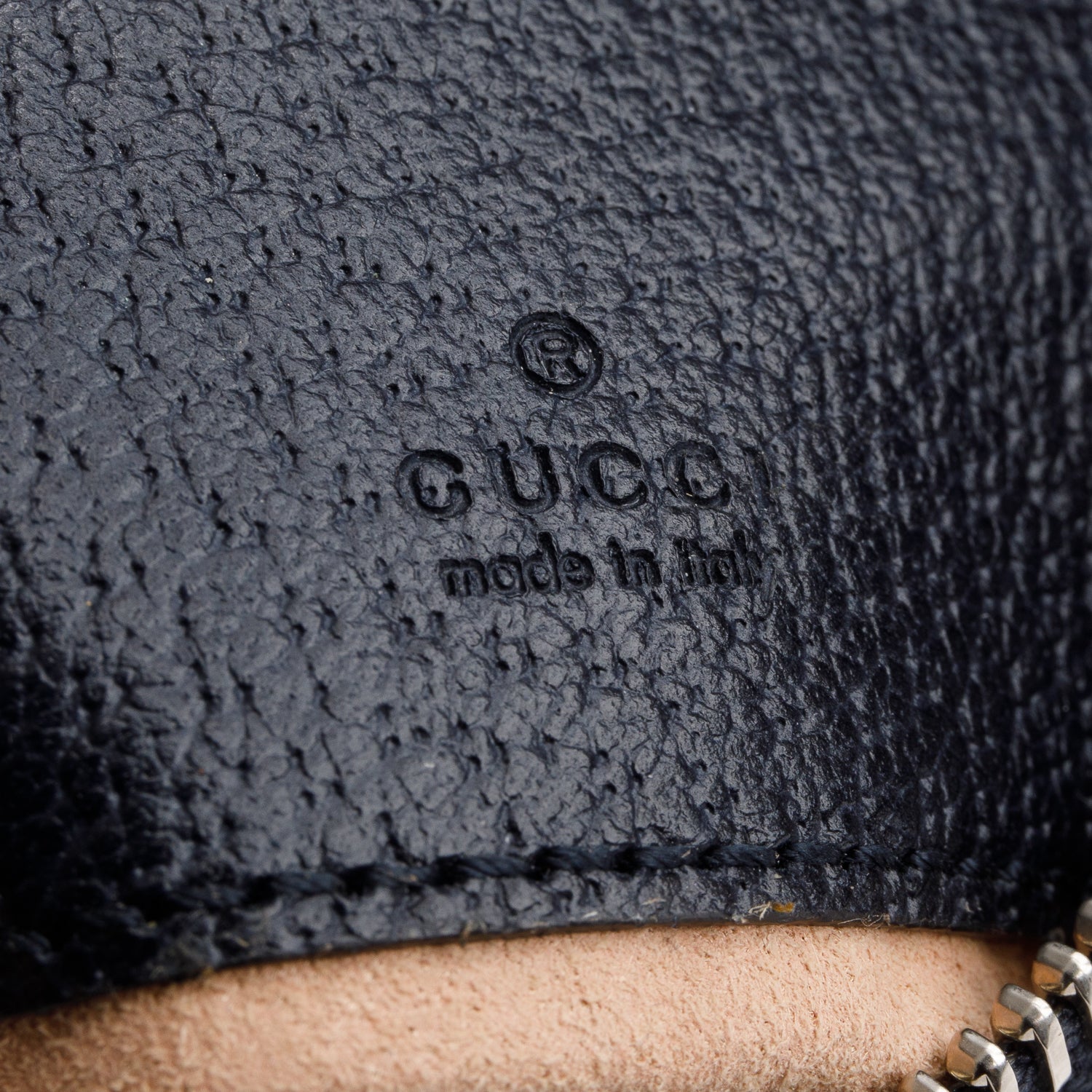 Gucci Navy GG Supreme Monogram Textured Calfskin Web Mini Ophidia Half Moon Hobo