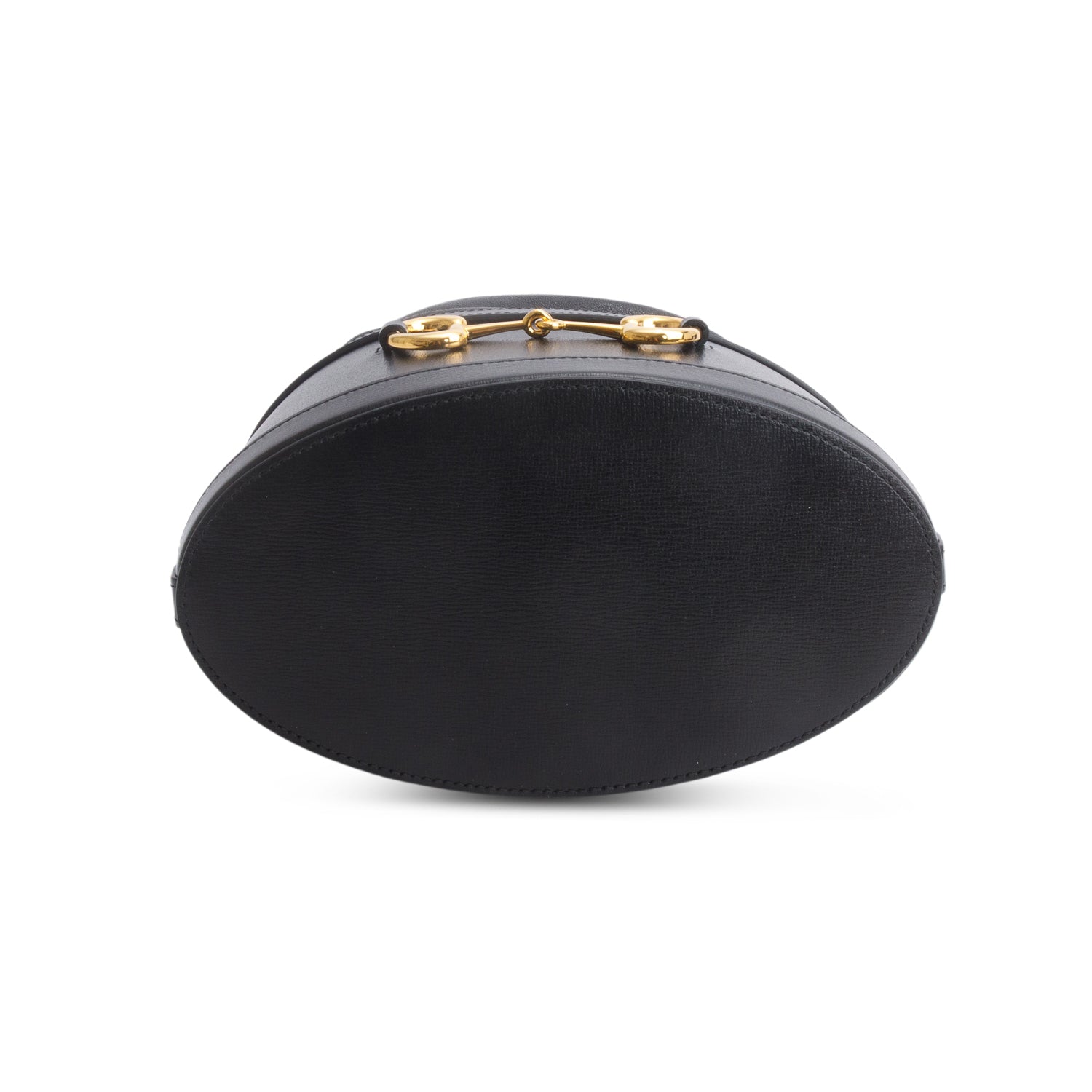 Gucci Black Azalea Sakai Calfskin Horsebit 1955 Drawstring Bucket Bag