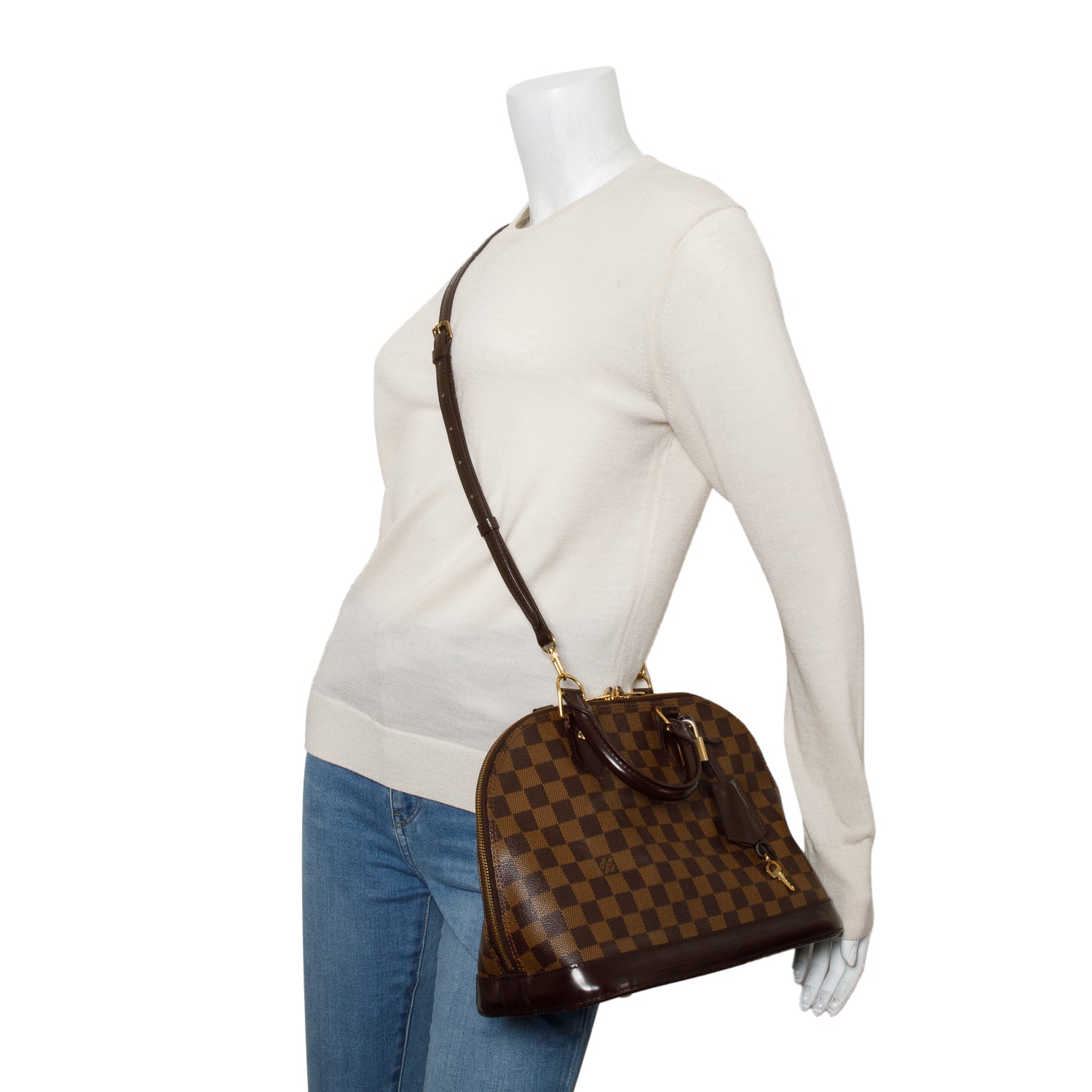 Louis Vuitton Damier Ebene Alma PM w/ Strap