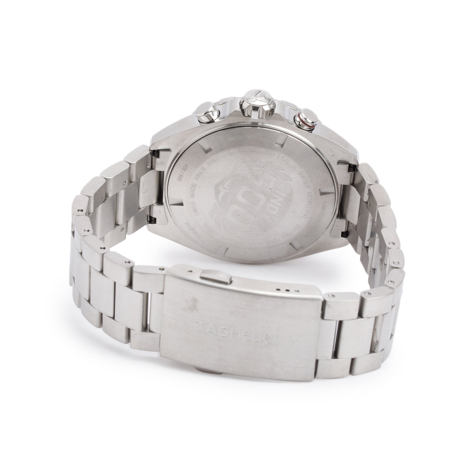 Tag Heuer Limited Edition Stainless Steel Formula 1 X Indy 500 43 MM Chronograph Quartz Watch CAZ101AR w/ Box