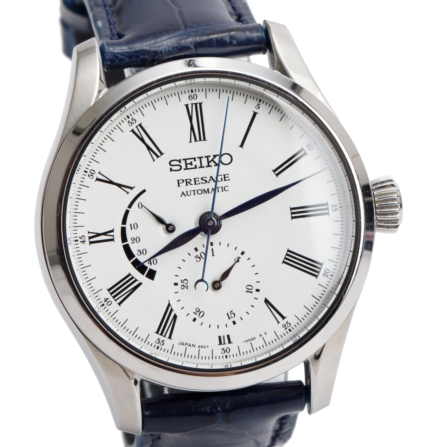 Seiko Stainless Steel Presage 40.5 MM Automatic Watch White Dial SPB045 w/ Box