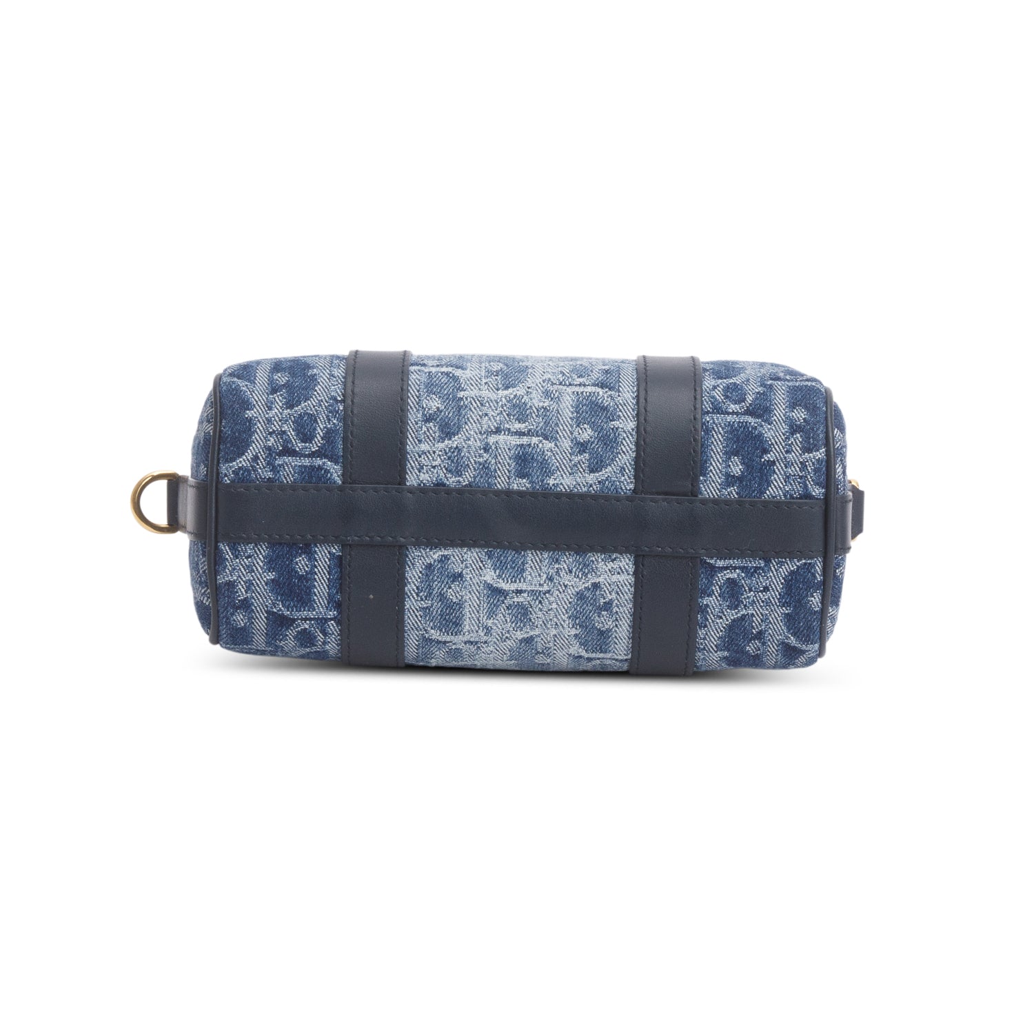 Dior 2024 Blue Oblique Jacquard Groove 17 Nano Bag w/ Strap