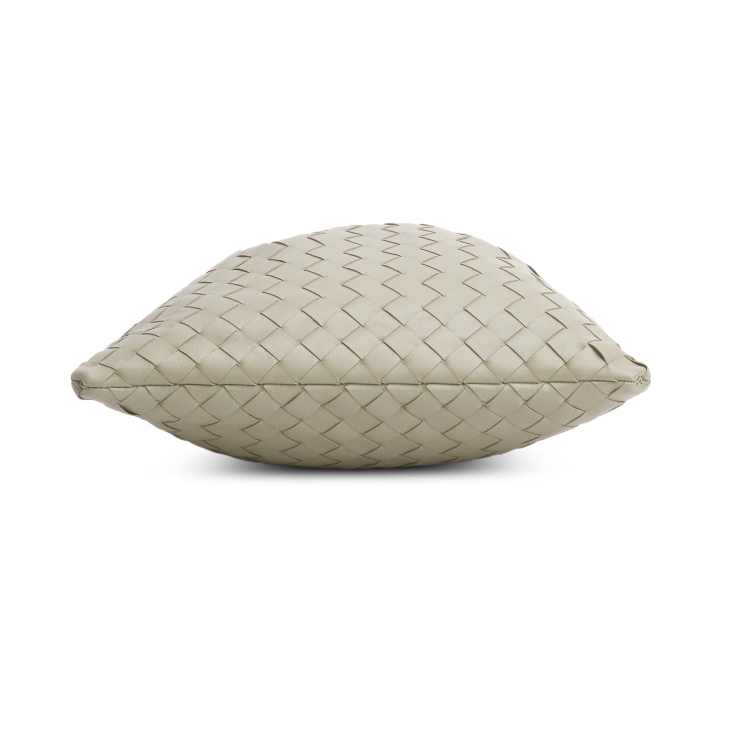 Bottega Veneta Green Intreciatto Leather Drawstring Pouch
