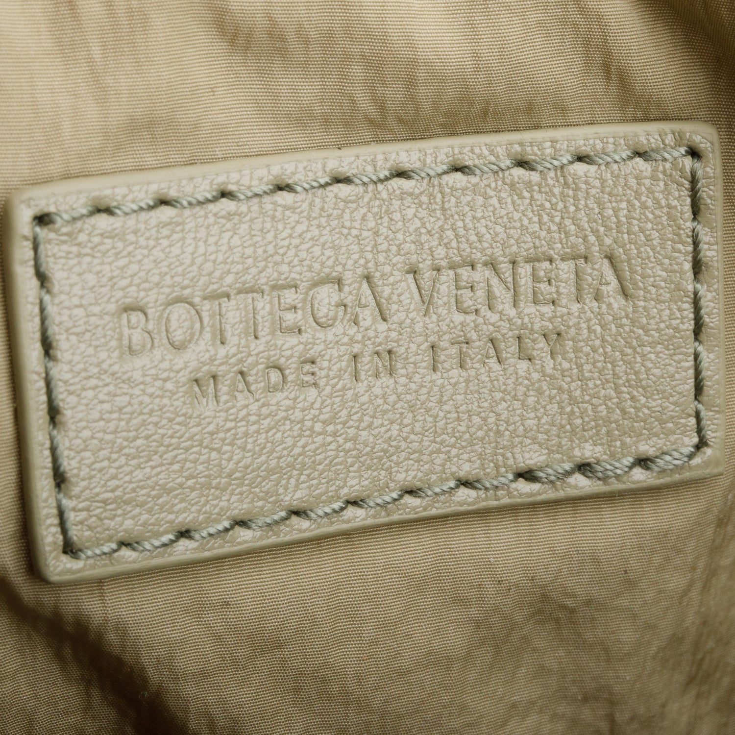Bottega Veneta Green Intreciatto Leather Drawstring Pouch