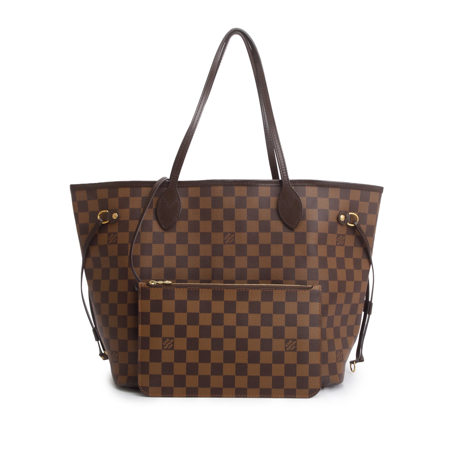 Louis Vuitton Damier Ebene Neverfull MM w/ Pouch & Receipt