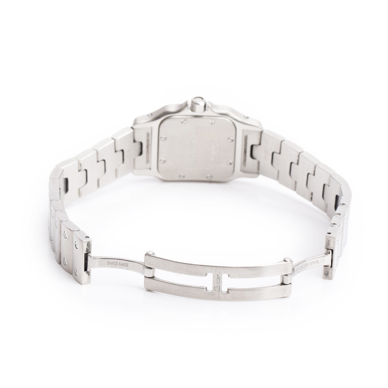 Cartier Stainless Steel Santos de Cartier Galbee Watch, Small Model 1565 w/ Box