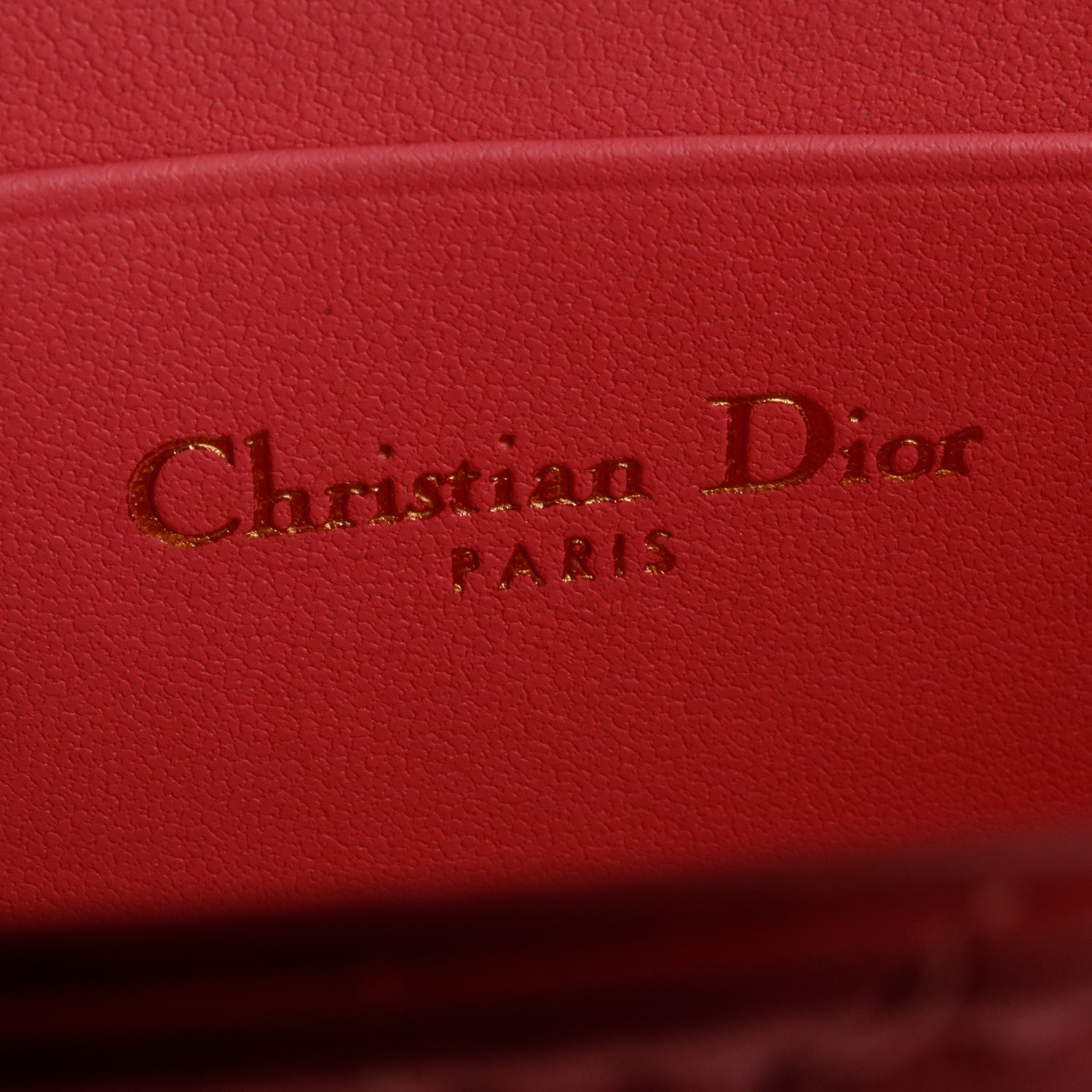 Christian Dior 2024 Pink Lambskin Cannage Dior Talk Phone Pouch w/ Chain