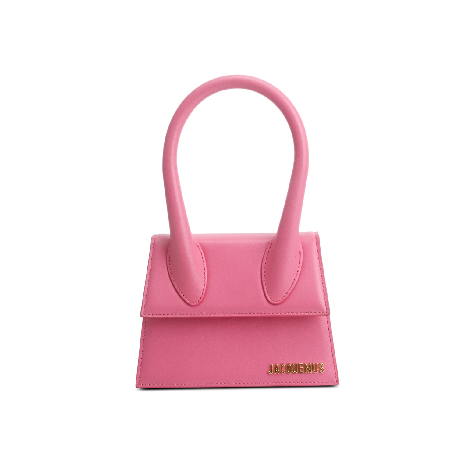 Jacquemus Pink Smooth Calfskin Le Chiquito Moyen w/ Strap