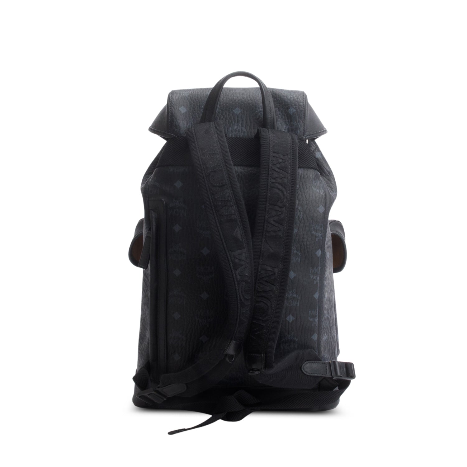 MCM 2022 Black Visetos Bradenburg Backpack w/ Receipt