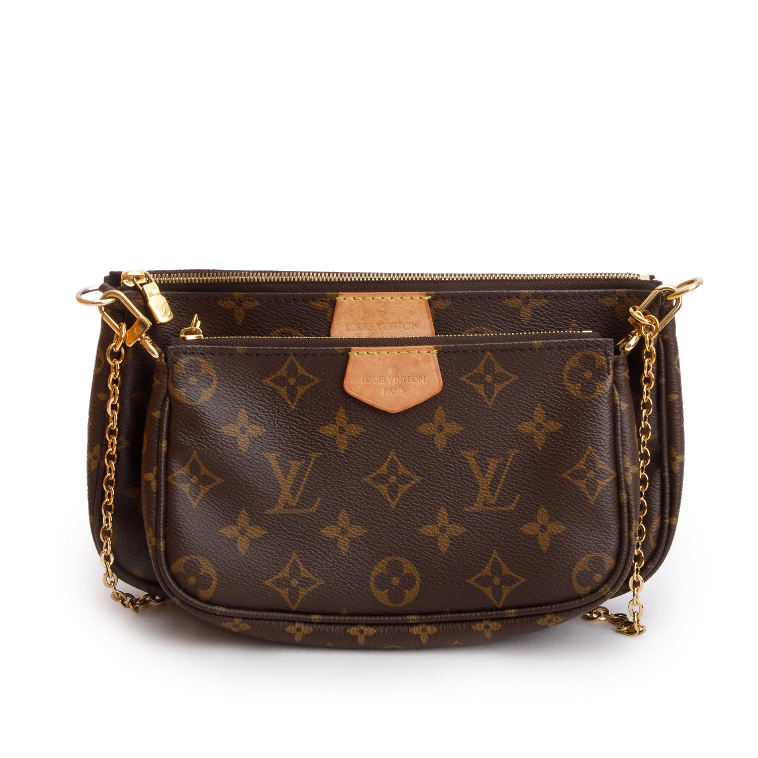 Louis Vuitton Monogram Multi Pochette Accessories w/ Straps & Box