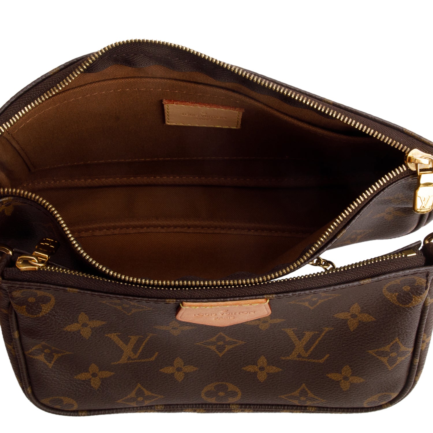 Louis Vuitton Monogram Multi Pochette Accessories w/ Straps & Box
