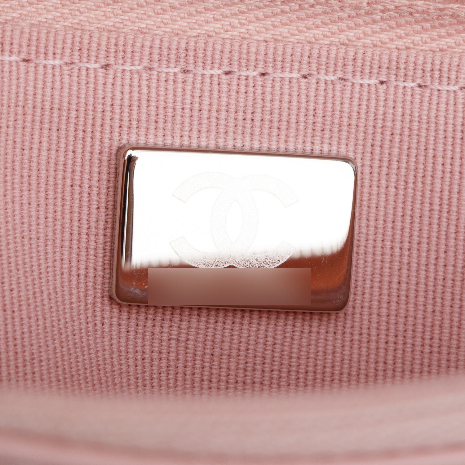 Chanel 2022 Pink Lambskin Chevron Quilted Wallet on Chain w/ Box & Receipt