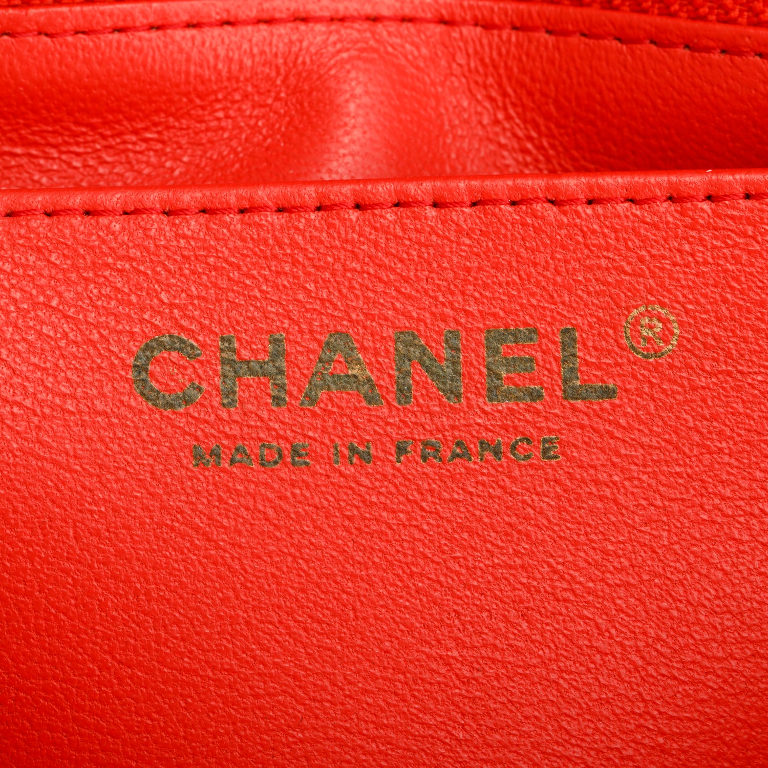 Chanel Red Lambskin Quilted Mini Rectangular Flap Bag