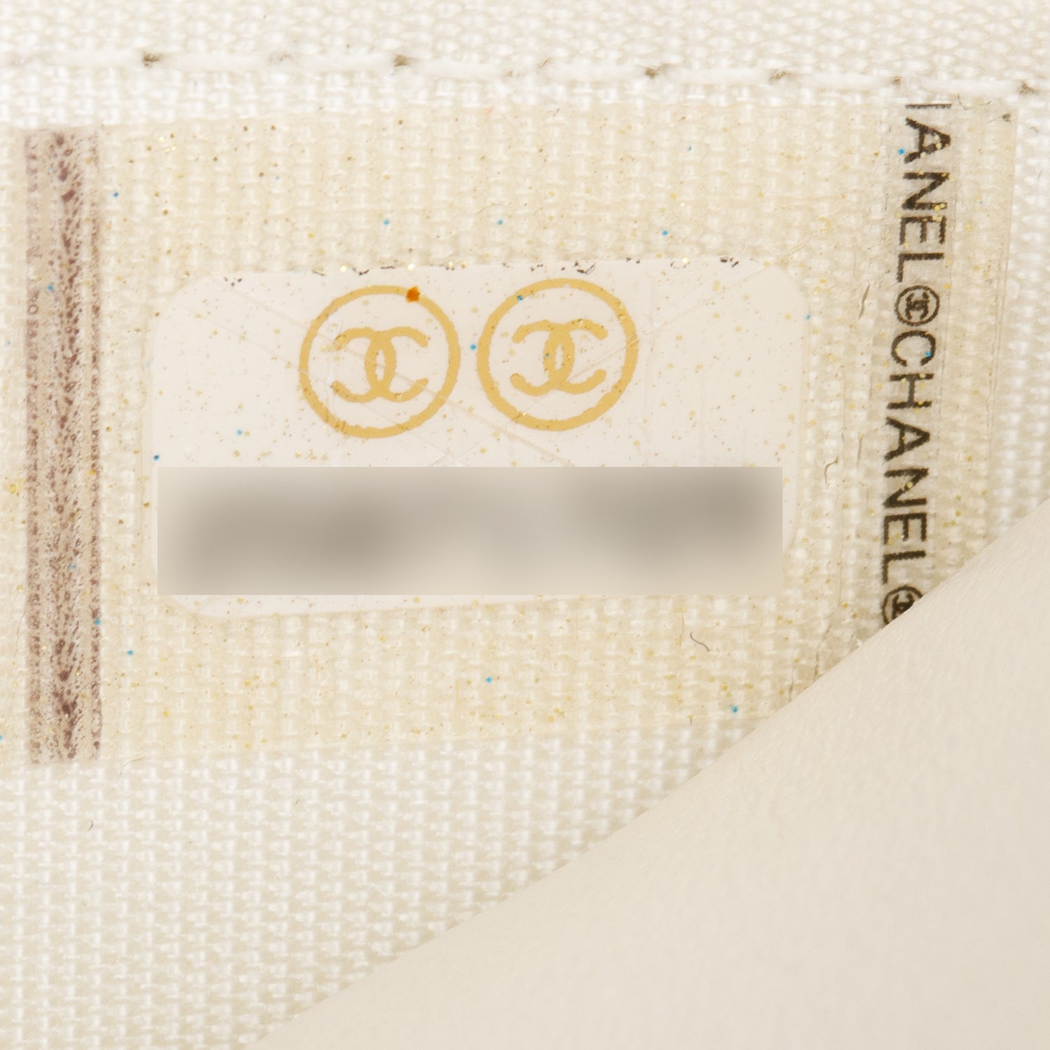 Chanel White Caviar Quilted Boy Wallet on Chain