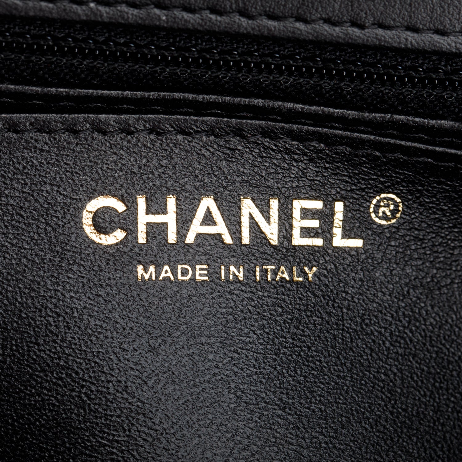 Chanel Black Lambskin Chevron Quilted Mini Square Flap Bag w/ Authenticity Card