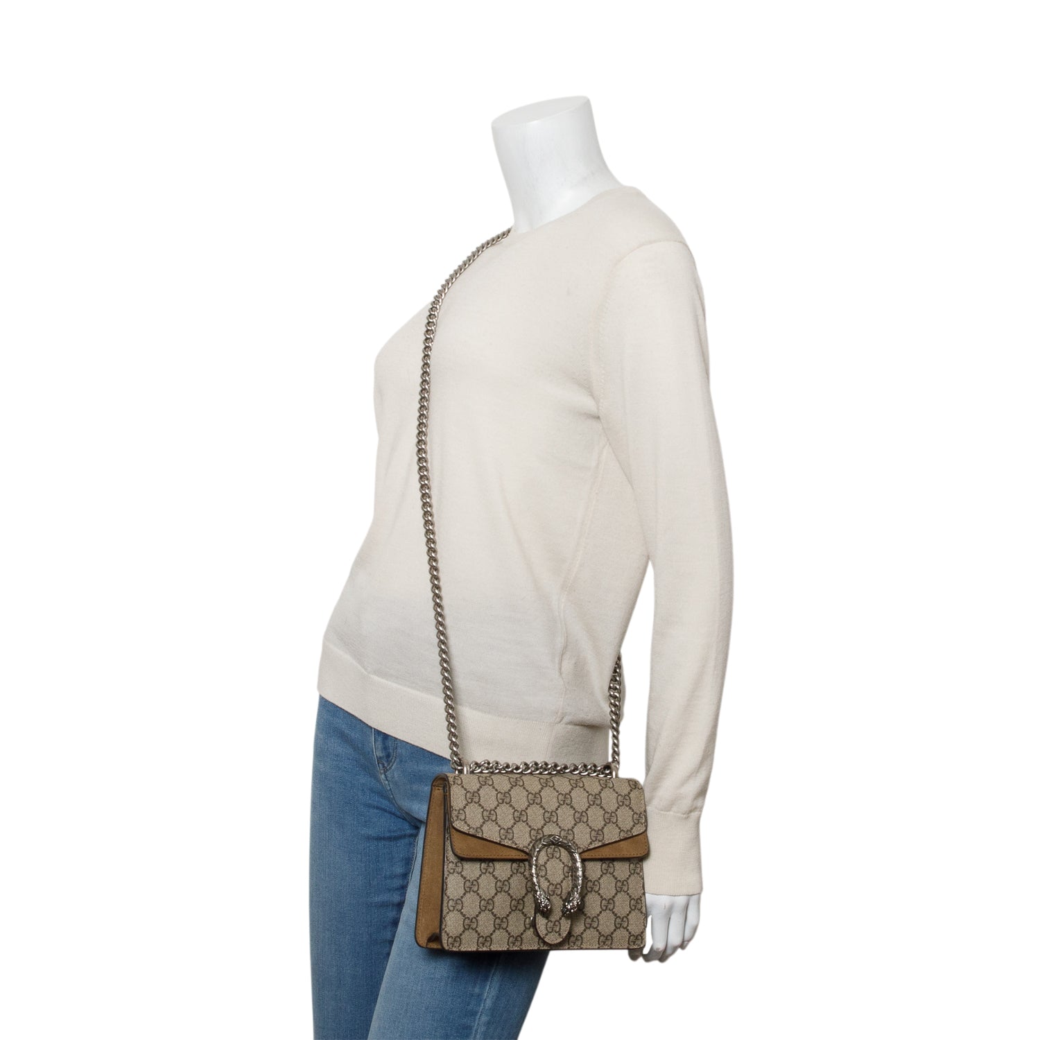 Gucci GG Supreme Dionysus Mini Shoulder Bag w/ Box
