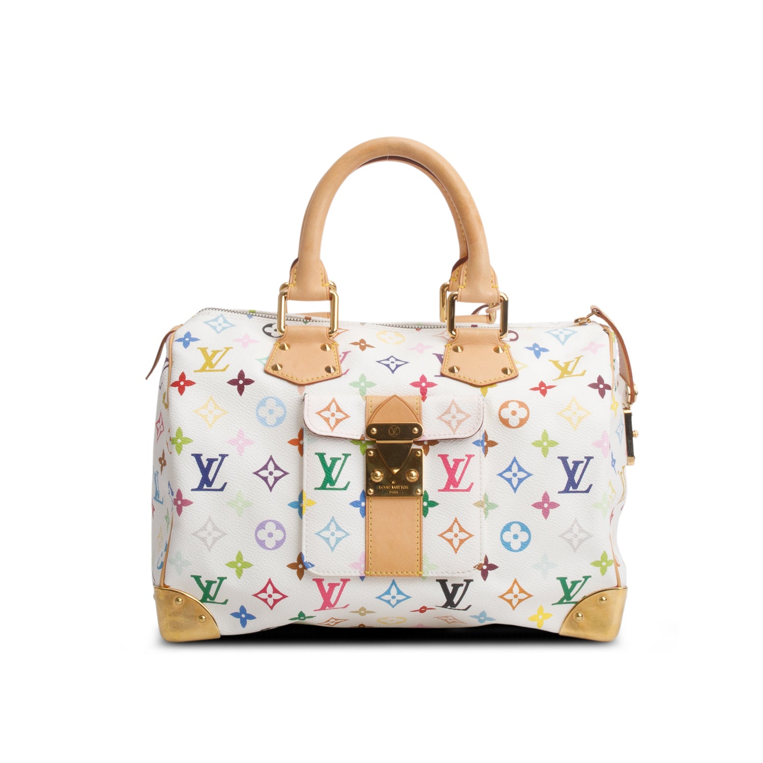 Louis Vuitton White Monogram Multicolore Speedy 30