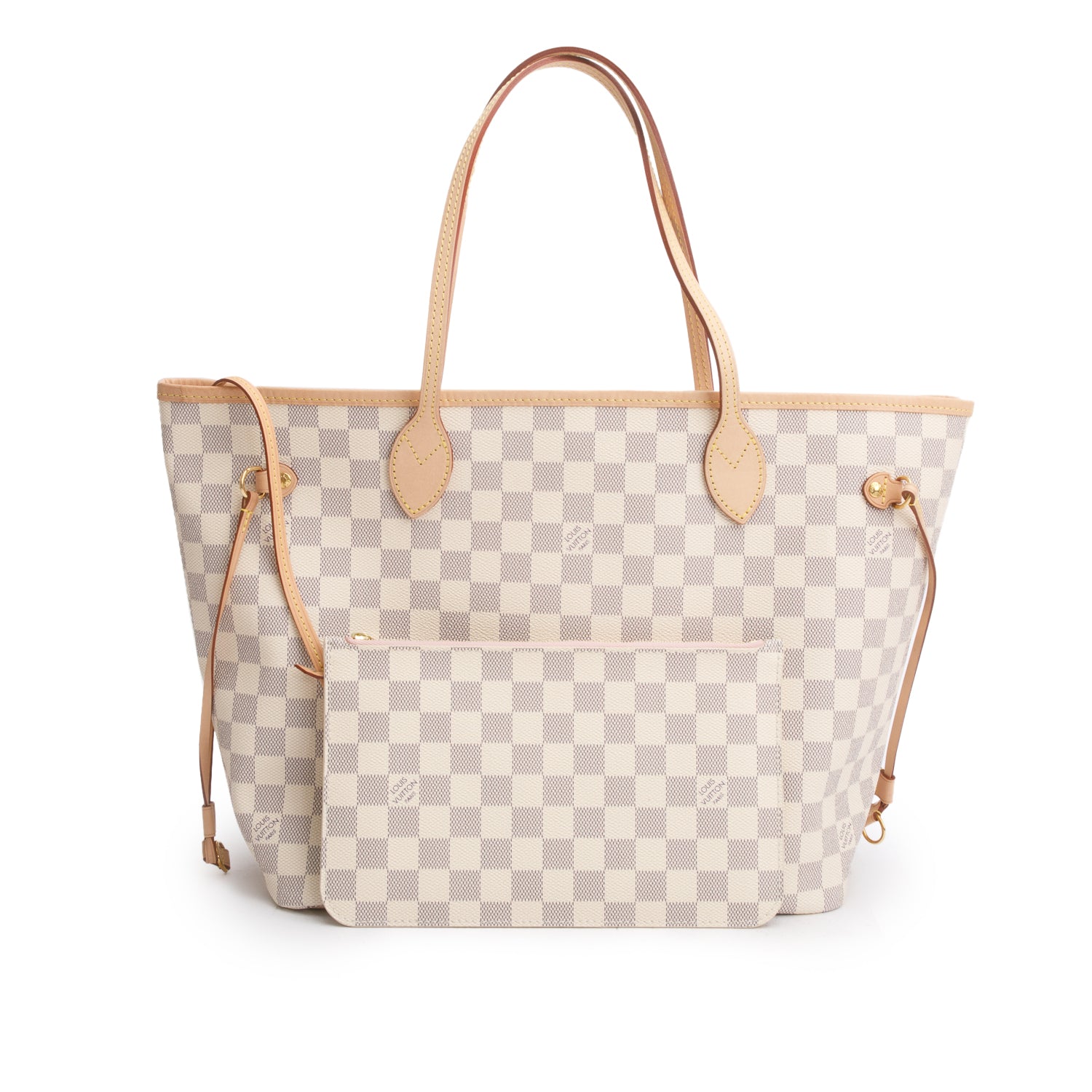 Louis Vuitton 2020 Damier Azur Neverfull MM w/ Pouch