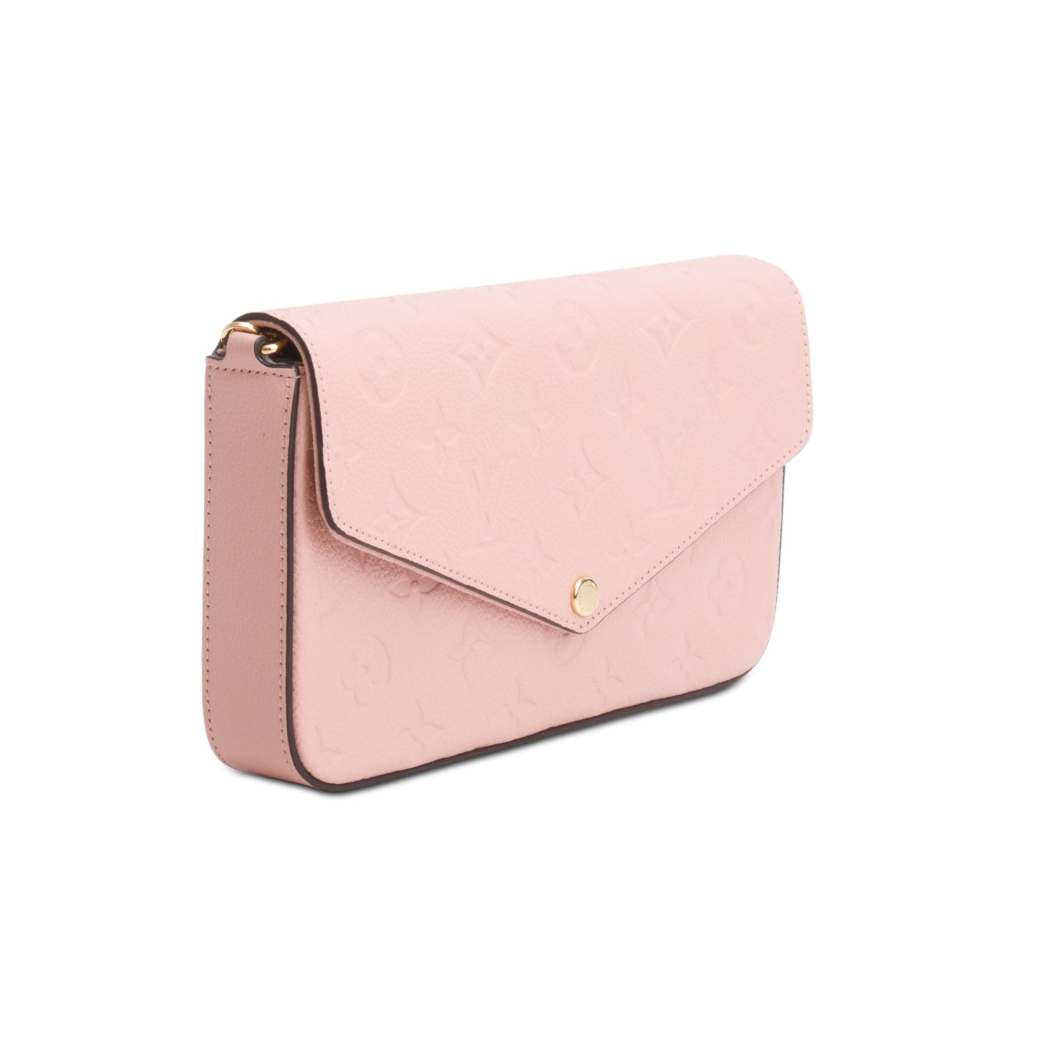 Louis Vuitton Pink Monogram Empreinte Leather Felicie Pochette w/ Box