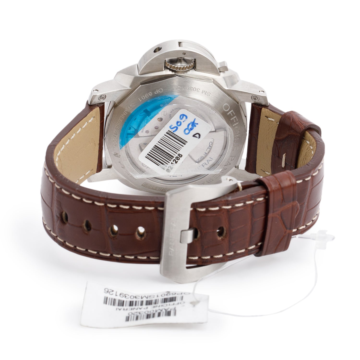 Panerai Stainless Steel Luminor 1950 3 Days 44 MM Automatic GMT Watch Black Dial PAM00320 w/ Box & Papers