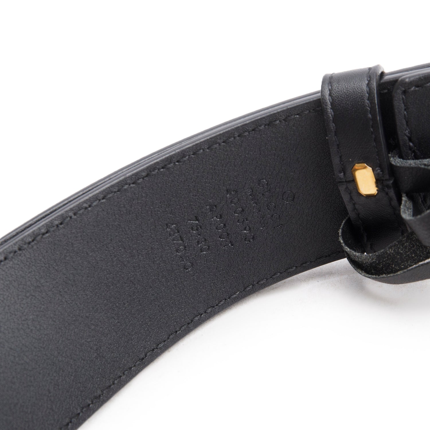 Gucci Black GG Marmont Wide Leather Belt 75 30