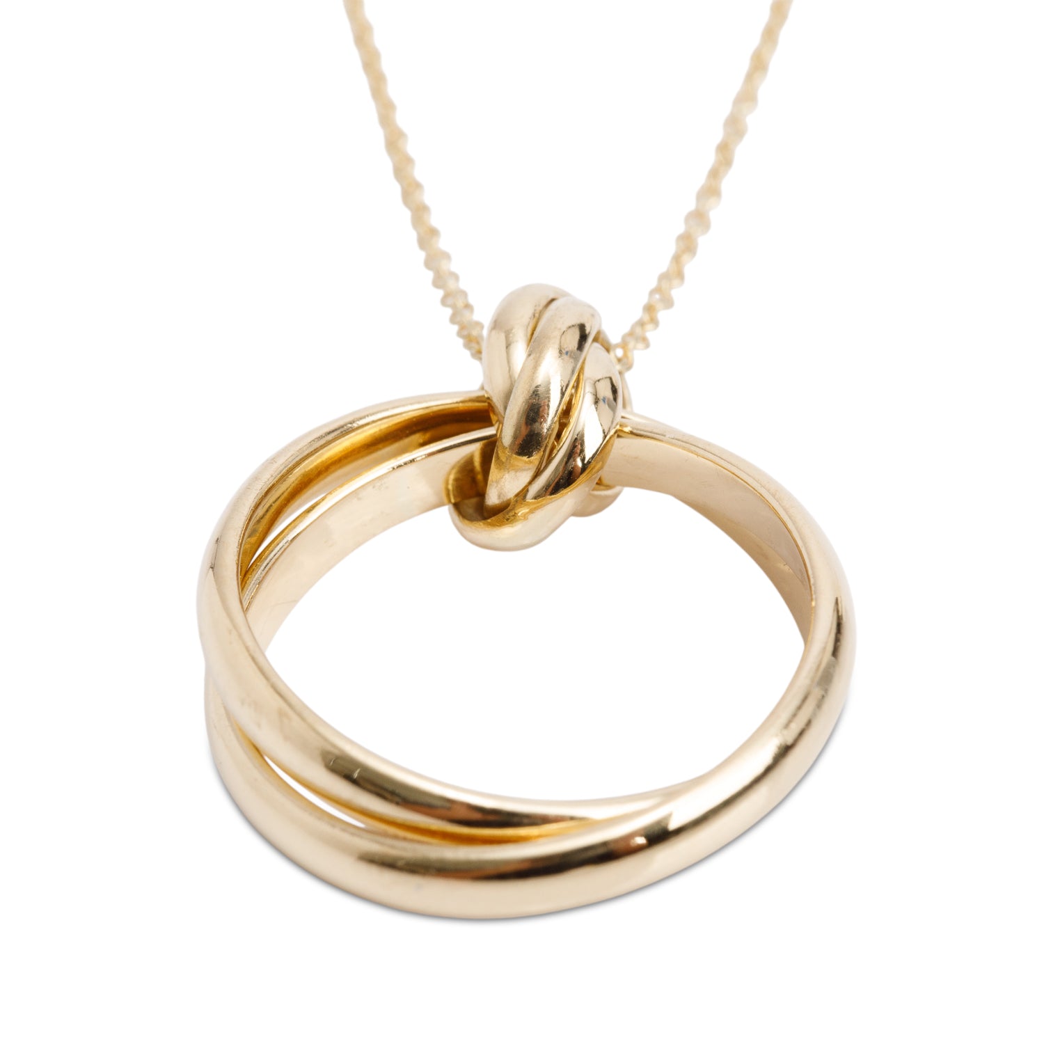 Tiffany & Co. Paloma Picasso 18k Yellow Gold Melody Circle Pendant Necklace w/ Box