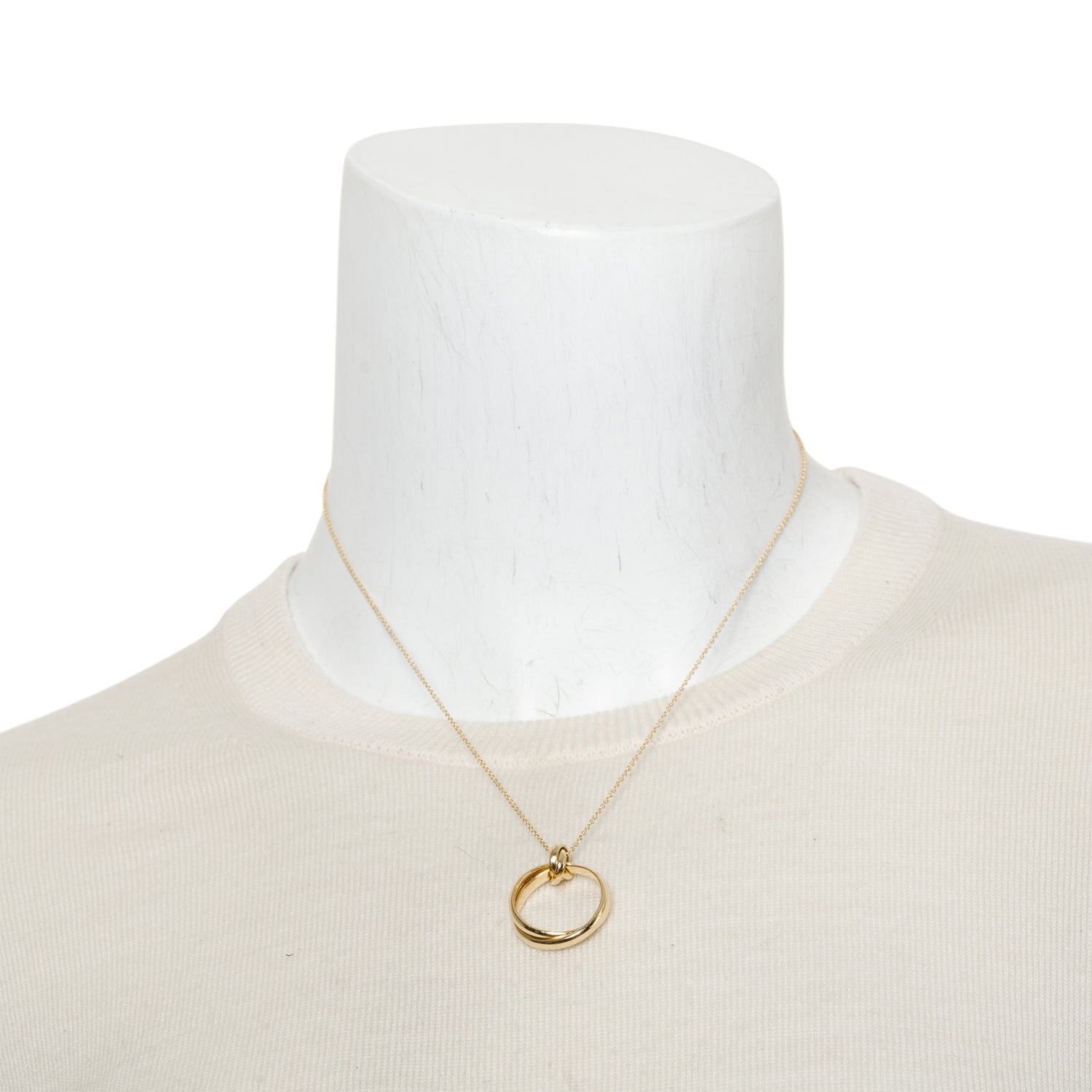 Tiffany & Co. Paloma Picasso 18k Yellow Gold Melody Circle Pendant Necklace w/ Box