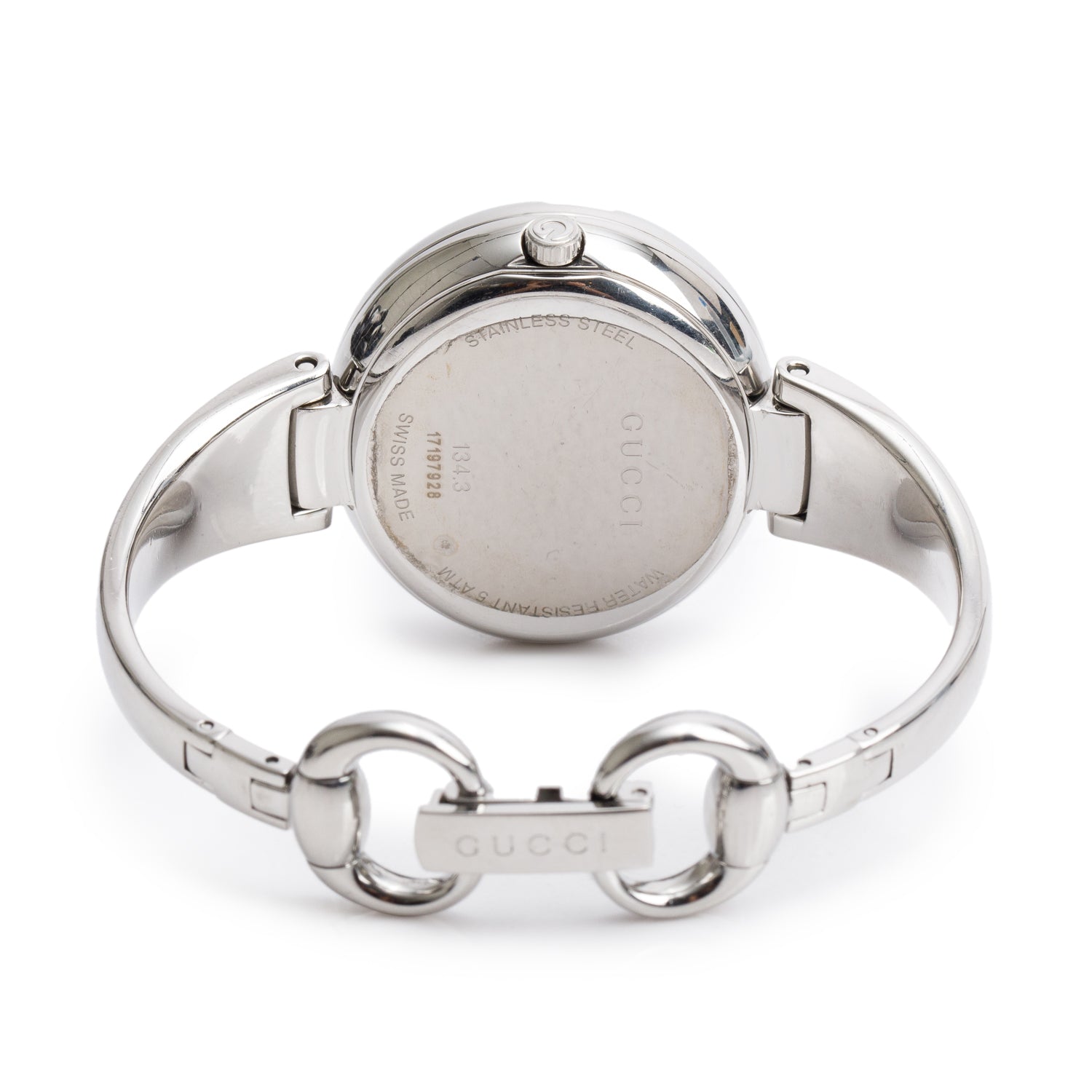 Gucci Stainless Steel Guccissima Watch Brown Dial 134.3