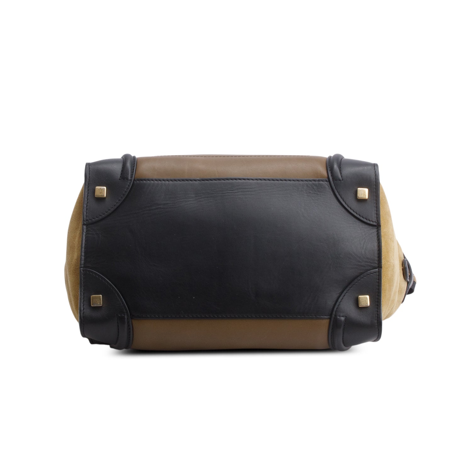 Celine Tri-Color Drummed Calfskin Nubuck Medium Luggage Tote