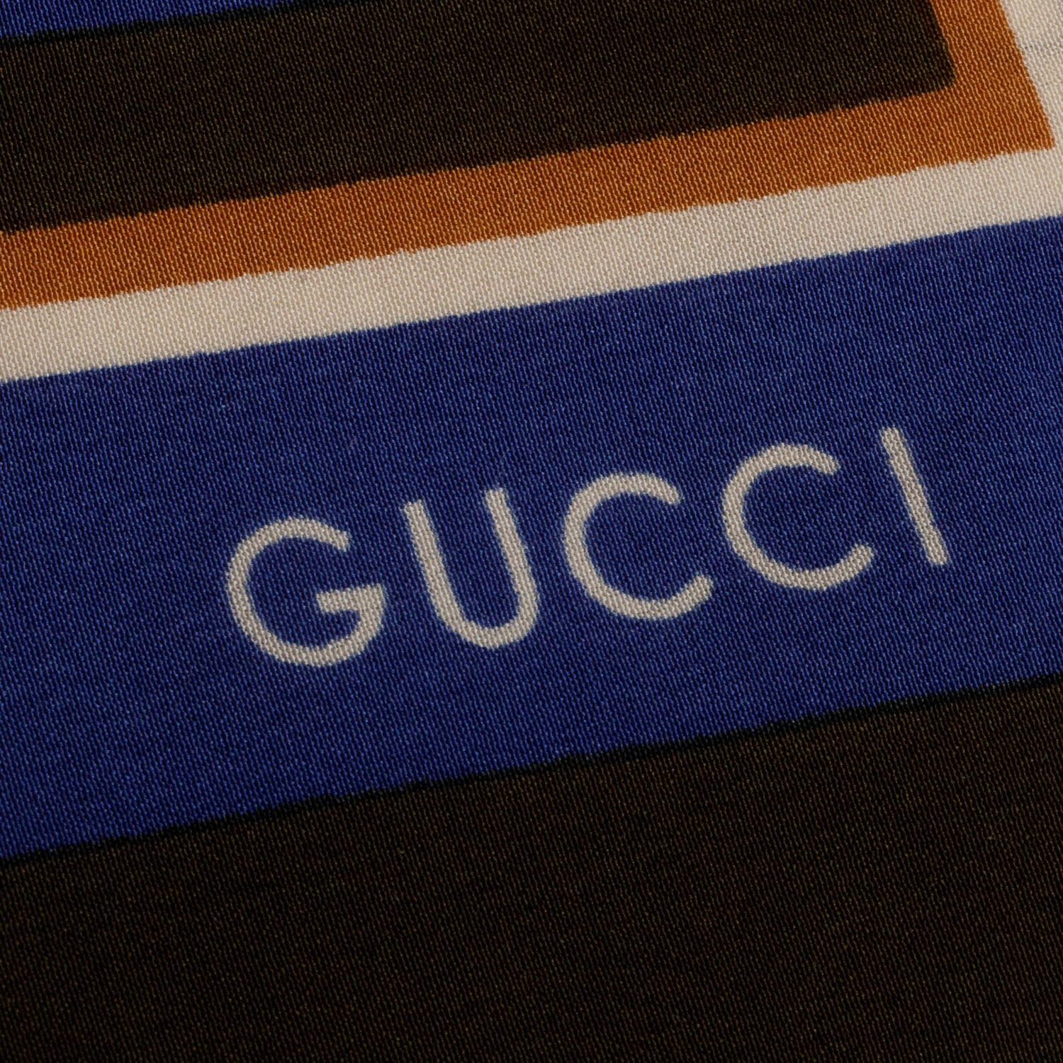 Gucci Multicolor Silk Saddle Print Scarf