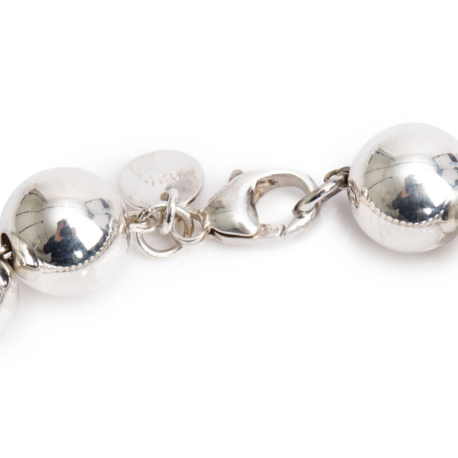 Tiffany & Co. Sterling Silver 10 MM HardWear Ball Bracelet