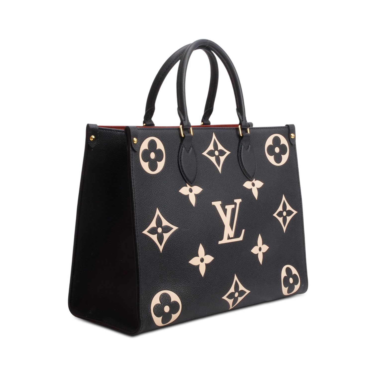 Louis Vuitton Black Empreinte Monogram Giant OnTheGo MM Tote w/ Box
