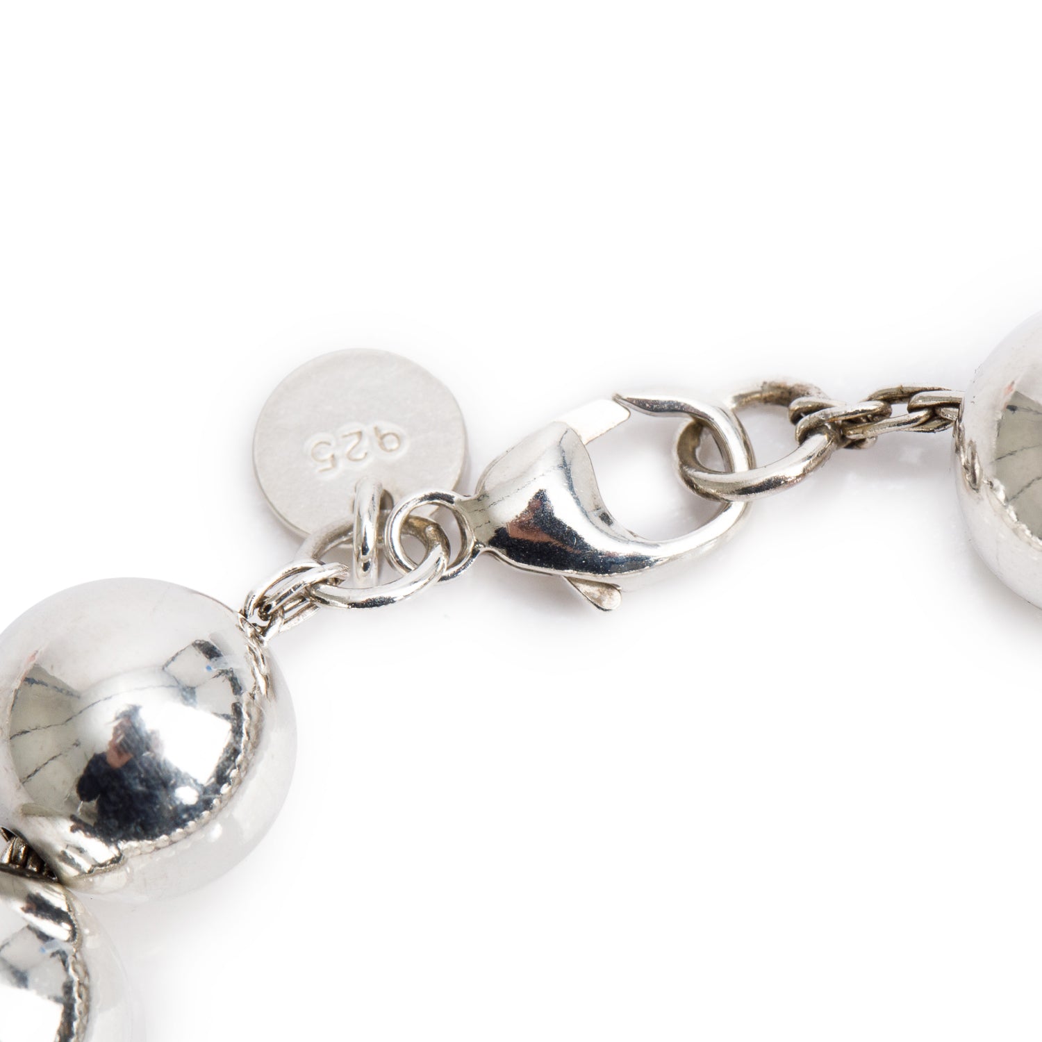 Tiffany & Co. Sterling Silver 10 MM HardWear Ball Bracelet
