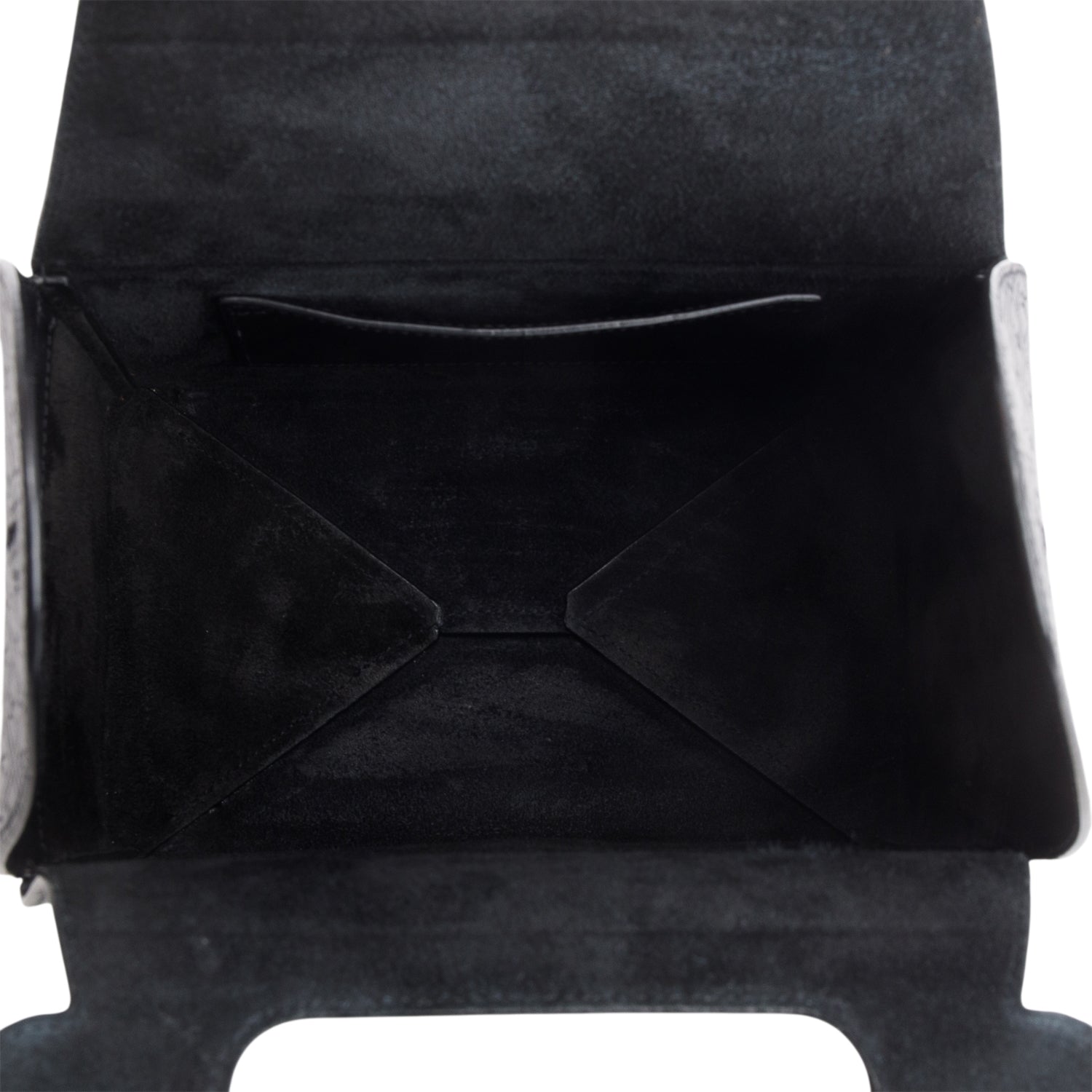 Saint Laurent 2023 Black Calfskin Monogram Take Away Box w/ Box