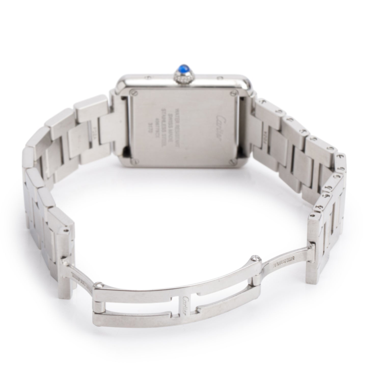 Cartier Stainless Steel Tank Solo Quartz Watch 3170 w/ Box & Papers