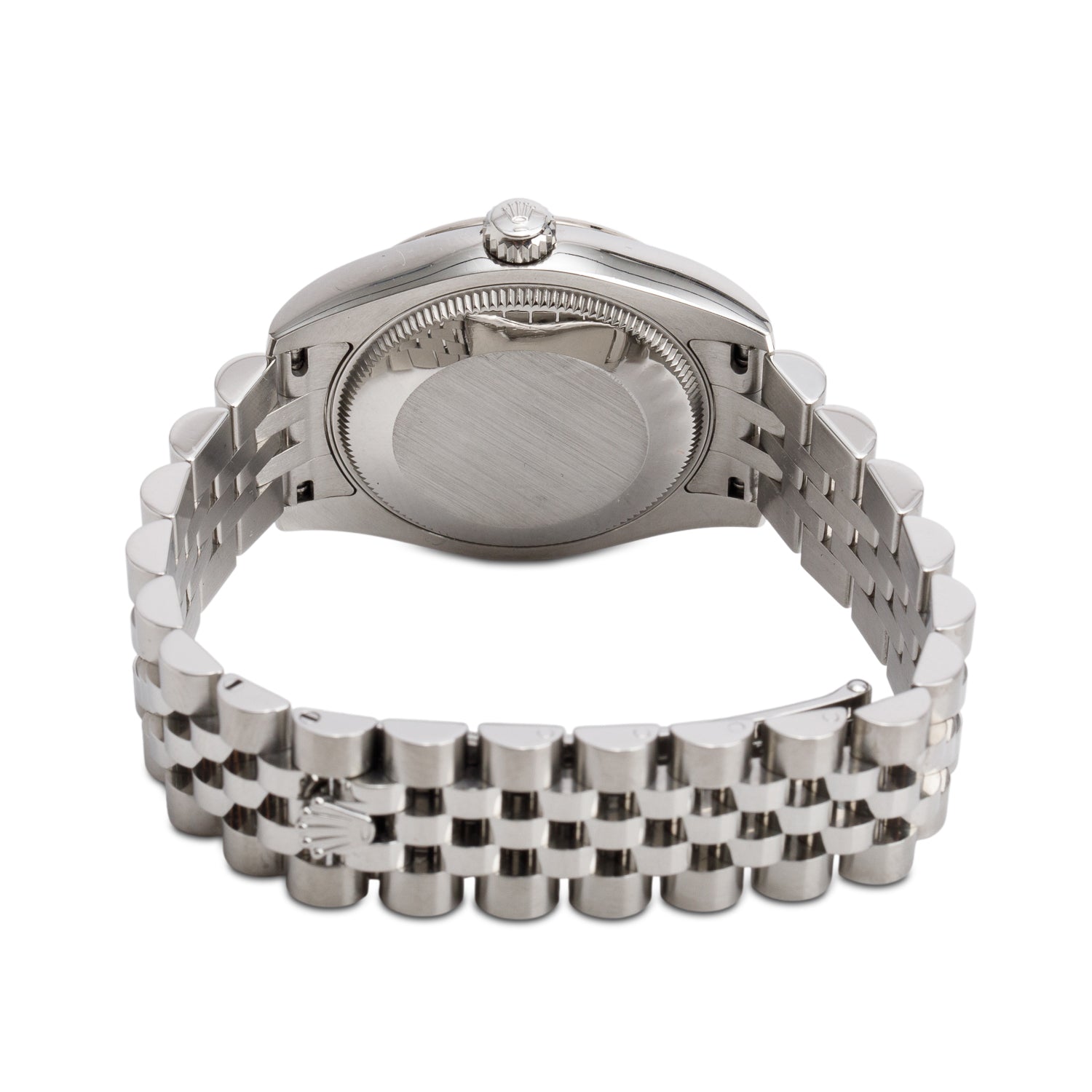 Rolex Stainless Steel Silver Datejust 31 MM Automatic Watch Silver Diamond Dial 178274 w/ Box & Papers