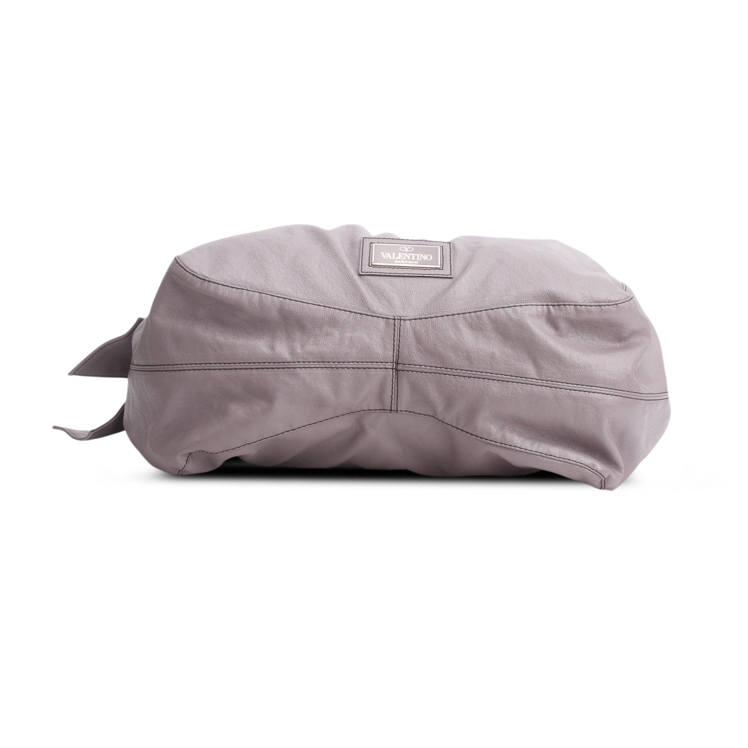 Valentino Purple Patent Leather Bow Hobo Bag