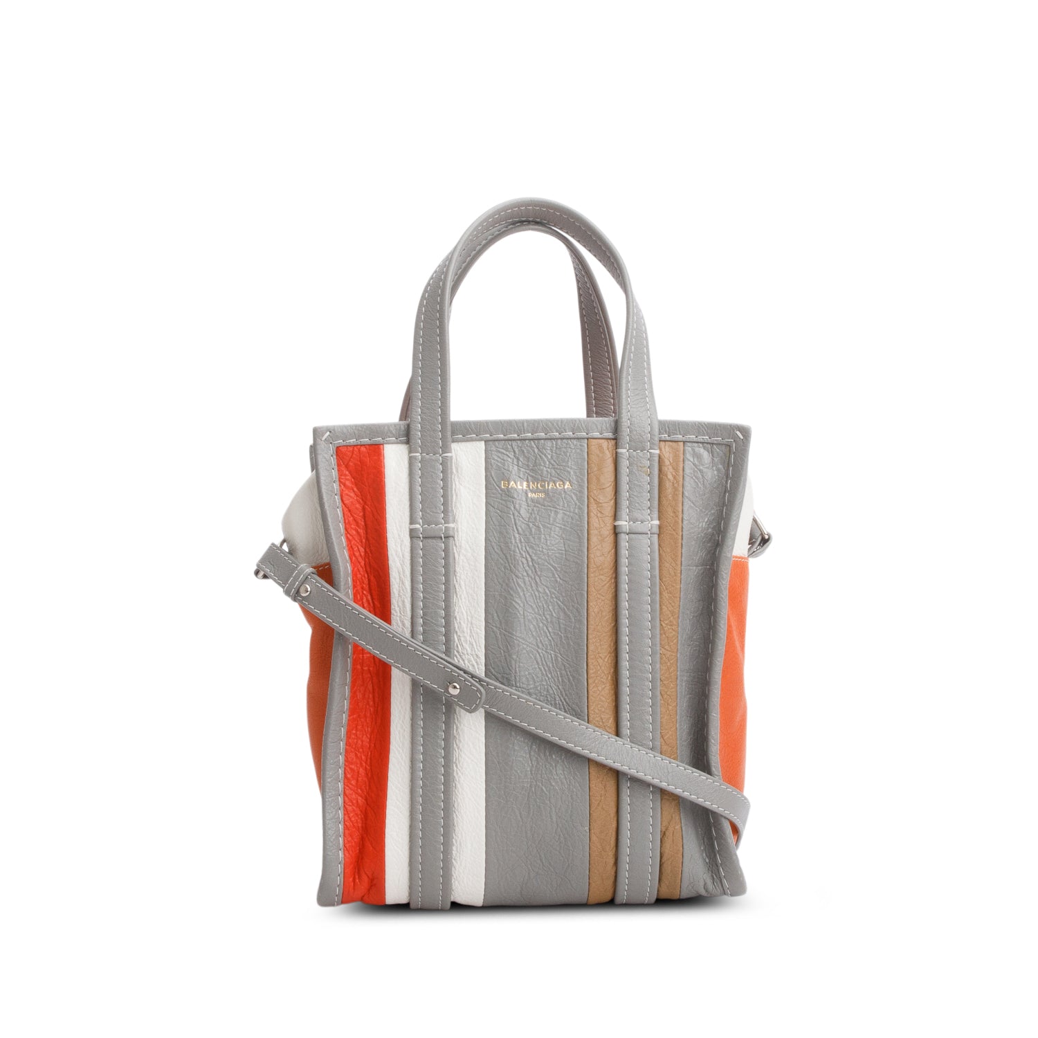 Balenciaga Multicolor Veau Arena XS Bazar Shopper Tote w/ Strap