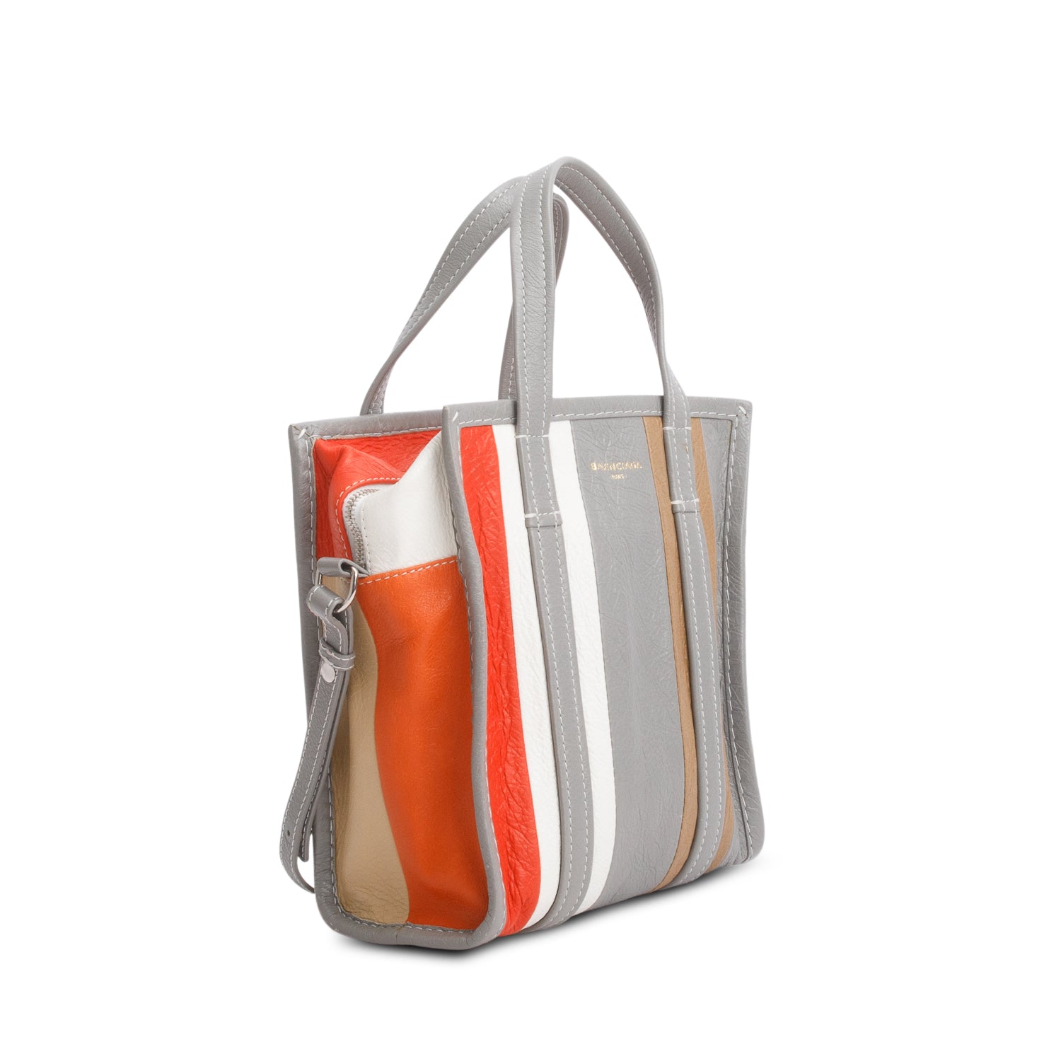 Balenciaga Multicolor Veau Arena XS Bazar Shopper Tote w/ Strap
